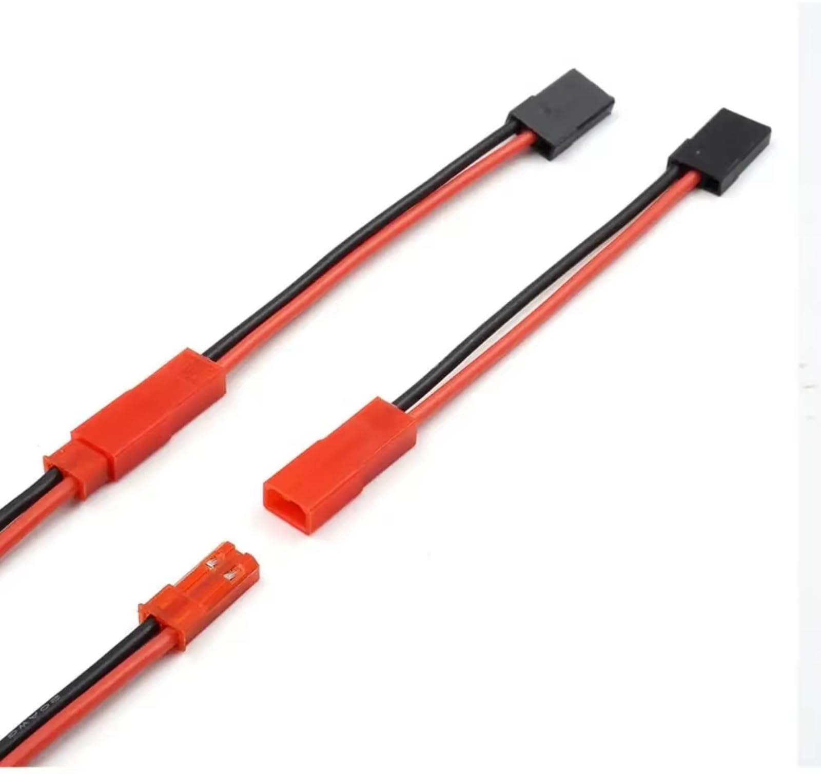 Para Futaba JR 22awg Cable De Conector JST A Conector Servo Hembra Macho Reemplazo De Piezas De Batería Lipo Para Coche RC Uso Mejorado Accesorios coches RC