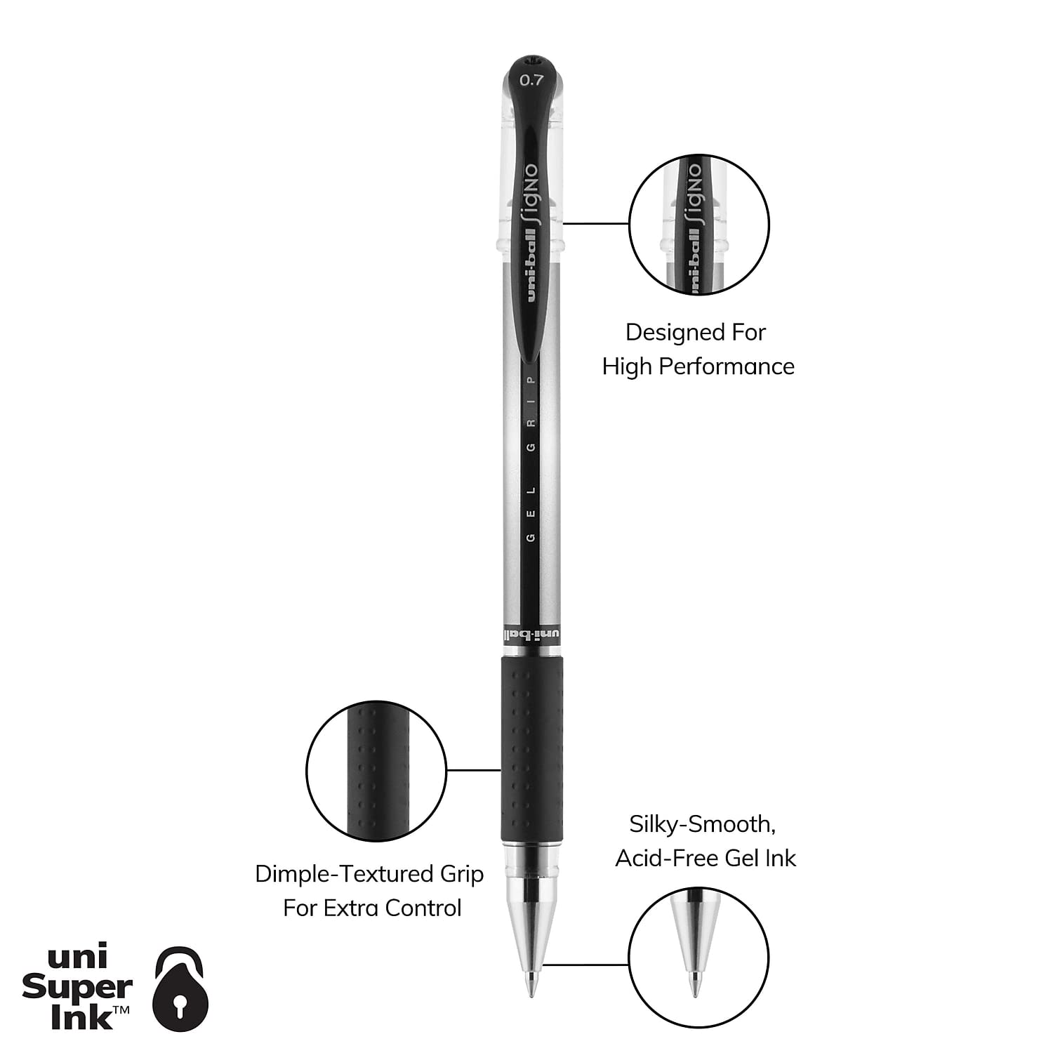 SAN65450 - Uni-Ball Signo Gel Grip Pen by Uni-ball