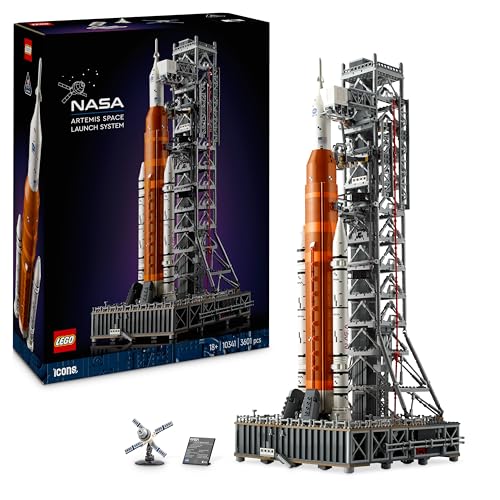 LEGO Icons Le Système de Lancement Spatial d’Artemis de la NASA - Edition Collector - Objet Décoratif pour la Maison et Le Bureau - Set de Construction...