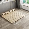 Pine Wood Platform Bed Slats, 1.35x2m, Beige, 9.5cm Width, 3cm Thickness, 2.6cm Gap, 200kg Weight Bearing, Foldable, Moisture-Proof, Breathable