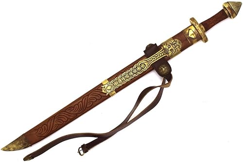 Miniatura 5 de Medieval Warrior 9th Century Viking Handmade Handforged Heavy Duty Real Sword Comes with Scabbard