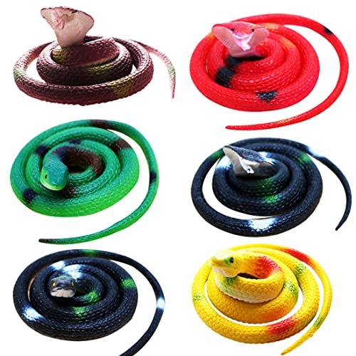 🐍【Materiale】: Realizzato in gomma di alta qualità, colorato, molto realistico e spaventoso.