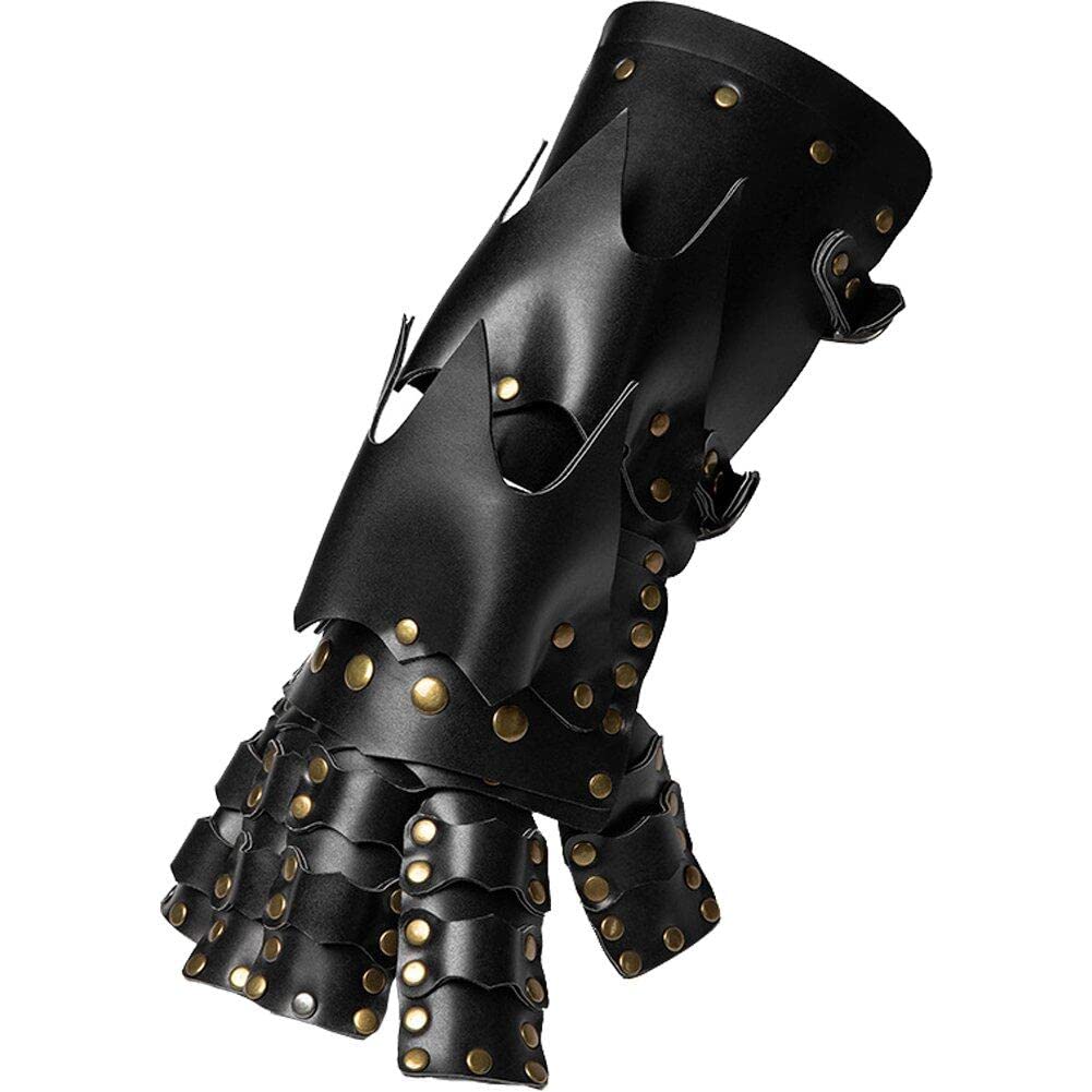 Gants steampunk demi-doigt résistant en cuir PU pour finaliser un costume punk cosplay