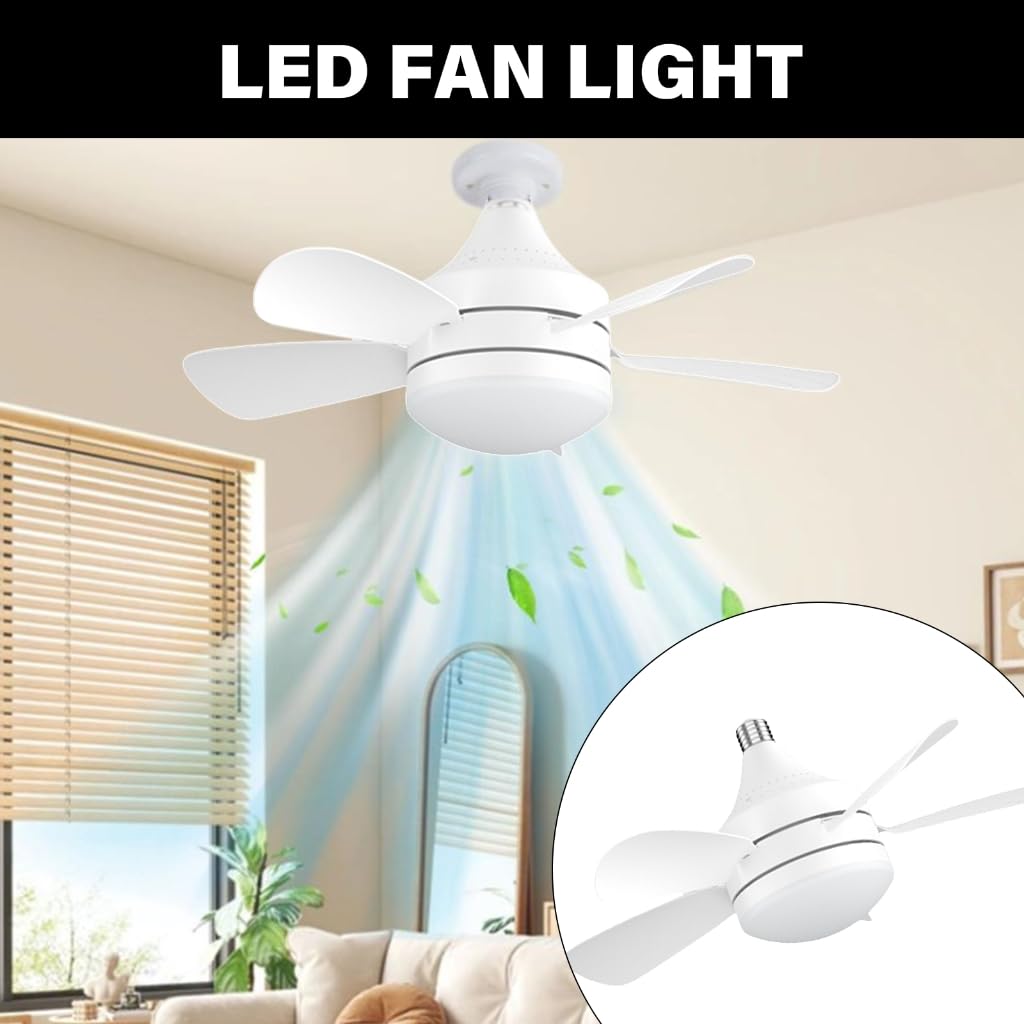 Ventilador de techo LED ajustable con viento fuerte, distribución uniforme de iluminación eficiente de energía para el hogar, recámara, oficina