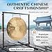 The Gong Shop Handcrafted Chinese Gong – Rich Wash & Deep Resonant Tones for Meditation, Sound Healing, Yoga or Home Decor - Stand Not Included (18