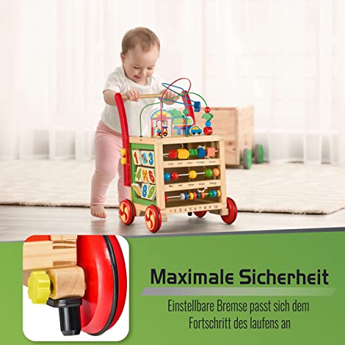 Balinco WALKER WOODEN, 2 in 1, girello per bambini...