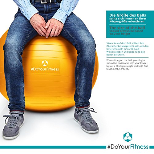 Palla da ginnastica con pompa per il gonfiaggio