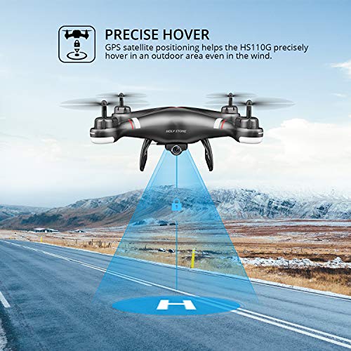 Holy Stone HS110G GPS FPV Drone with 1080P HD Live Video Camera for Adults and Kids, RC Quadcopter with GPS Auto Return Home, Auto Hover and Follow Me Mode, Long Flight Time, Easy to Fly for Beginners