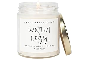 Sweet Water Decor Winter Scented Orange Candle - The Perfect Cozy Candle for Winter Nights
