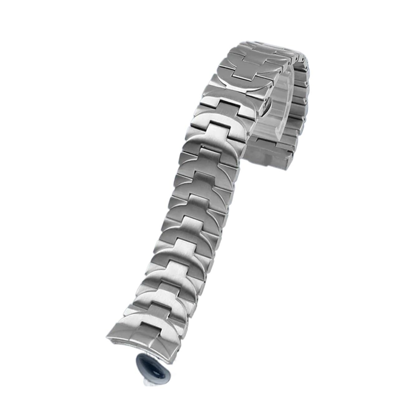 Compatible avec Panerai PAM4411 111382 Bracelet Homme Acier Coude Acier Inoxydable Fermoir Papillon Bracelet 24mm