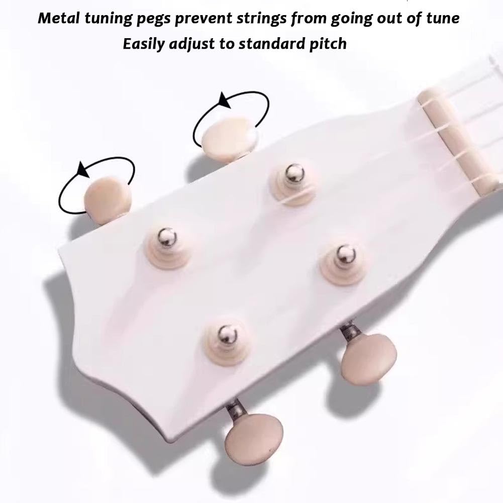 Ukulele Soprano Per Principianti, Una Mini Chitarra Elegante E Facile Da Imparare Strumento Musicale Di Livello Professionale Per Principianti Di Sesso Femminile(#5,23 in)