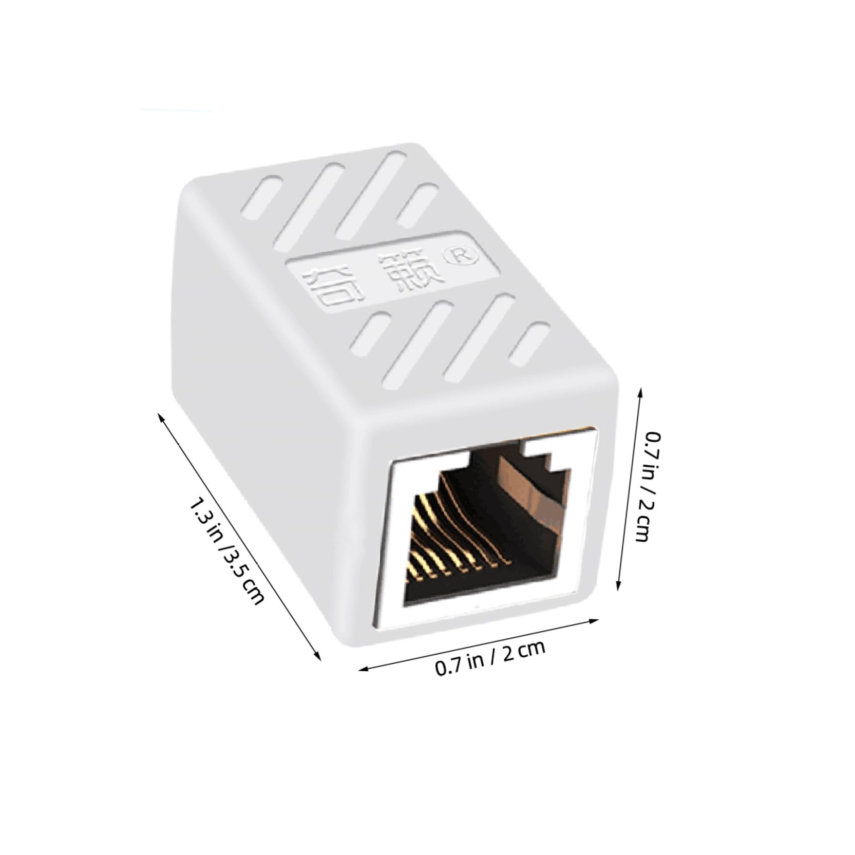 Mikikit 3 Set di Connettori Accoppiatori per Cavi Ethernet Accoppiatori in Cat5e Cat6 Femmina-femmina Resistenti Schermati 5 Pezzi*3
