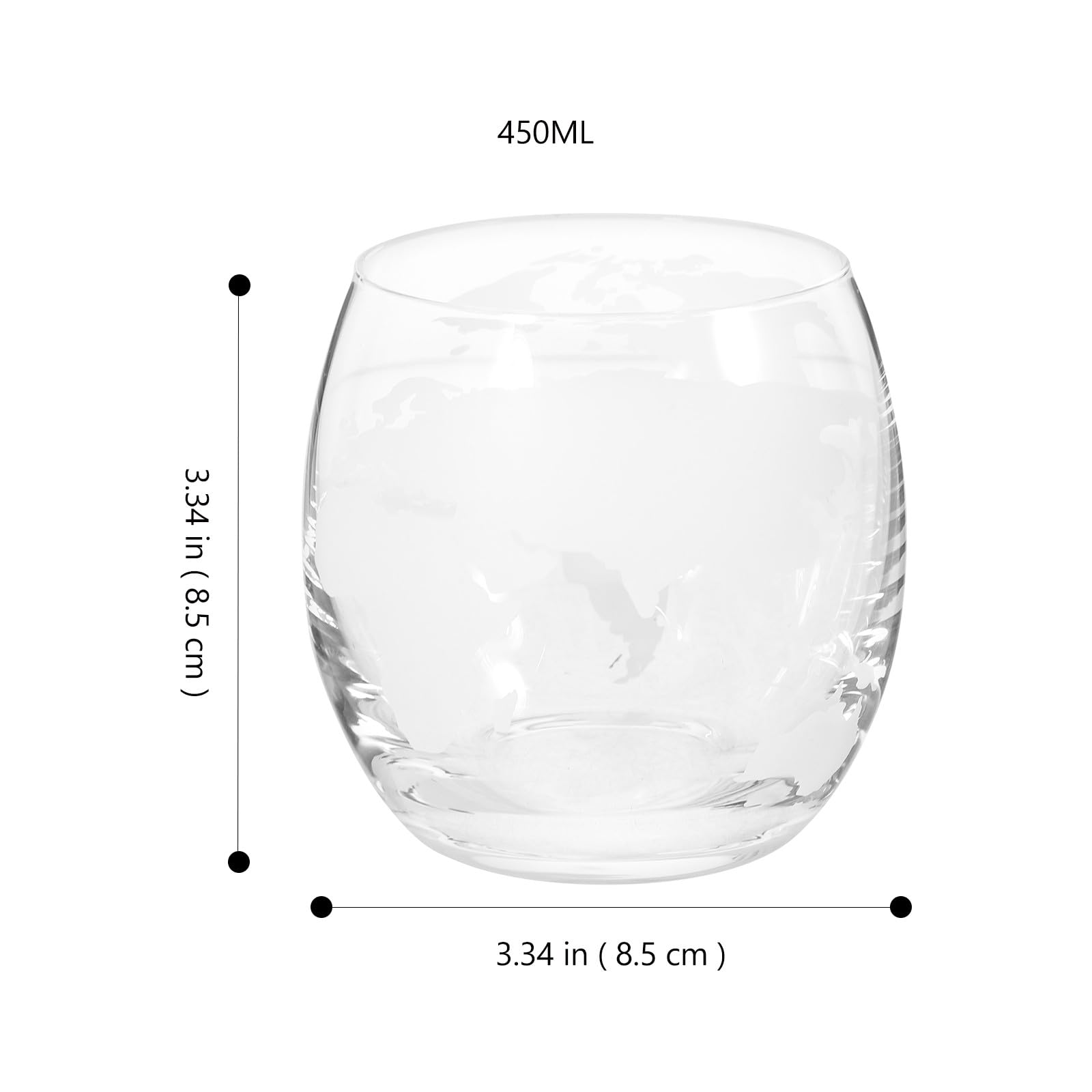 Transparenter Milchbecher aus Glas, Weihnachten Feier
