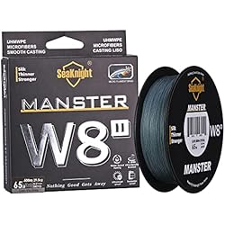 Aparejos Para Pescar Chipirones Seaknight Trenzado de Pescar W8 II Trenzado de 8 Hilos 150m/300m/500m Hilo Trenzado de multifilamentos para Pesca en mar 15-100LB