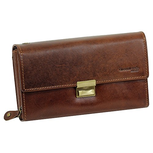 Preisvergleich Produktbild Greenland Nature Damen Herren Geldbörse Kellnerbörse Büffel Leder Braun Neu OVP