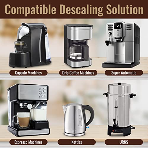 Image of Tupkee Coffee Machine Descaler - Universal, For Drip Coffee Maker and Keurig Coffee Machines Descaling & Cleaning Solution, Breaks Down Mineral Buildup and Limescale (1)