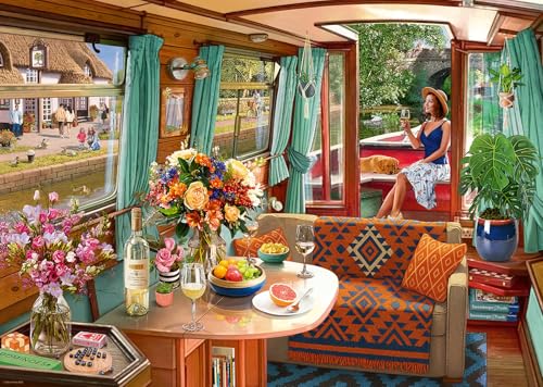 Ravensburger Puzzle Bateau Canal 1000 Pièces Adulte