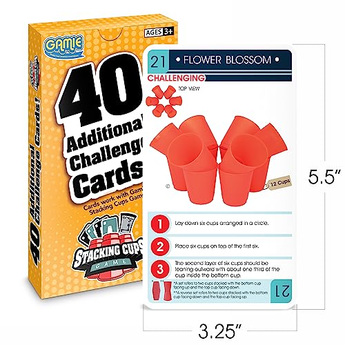 Gamie GM-2909 Challenge Cards For Stacking Cups Game thumb #6