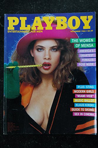 PLAYBOY US 1985 11 INTERVIEW STING THE WOMEN OF MENSA Pamela Saunders Teri Weigel Sting