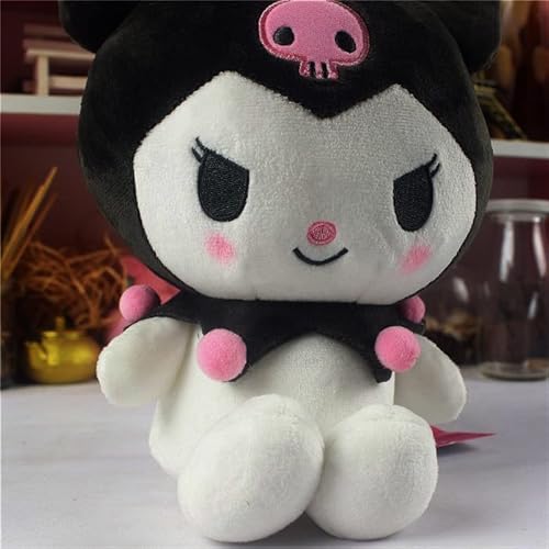 Evesky Kawaii Plush Toys Lovely Cartoon Dolls Soft Stuffed Doll For Fans Kids Girls 10In (Black) #TOP3