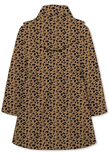 Betusline Girl's Waterproof Hooded Trench Coat Single Breasted Rain Jackets Outerwear, 2-14 Years2