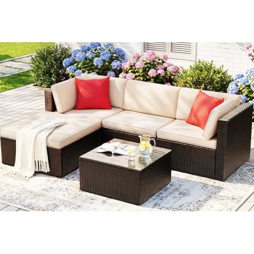 Devoko 5-Piece Outdoor Patio Sofa Set
