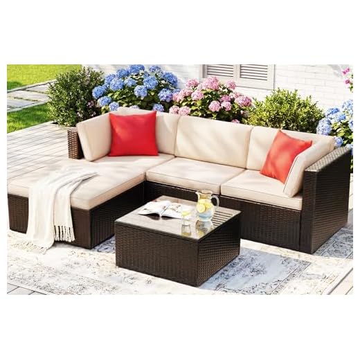 Devoko 5-Piece Outdoor Patio Furniture Set