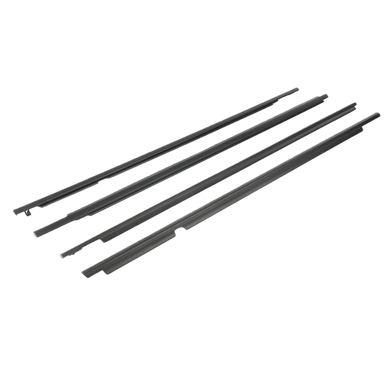 Ylrng One Color 4Pcs Car Window Weatherstrip Glass Outside Seal Belt Strips For Land For Cruiser For Prado For 120 Series 2003-2009 Outer Window Glass Seal Belt