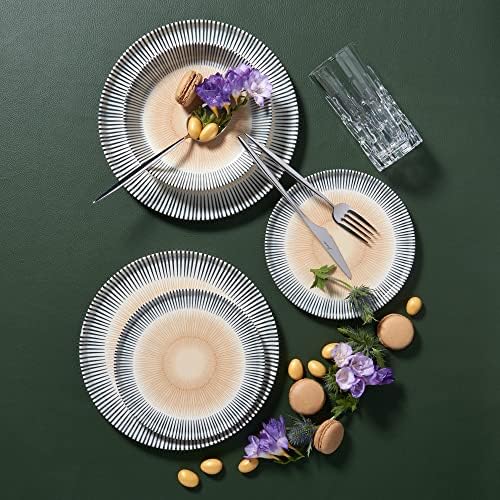 Jumbo Trail Black 6 Kişilik 18 Parça Yemek Takımı, Beyaz