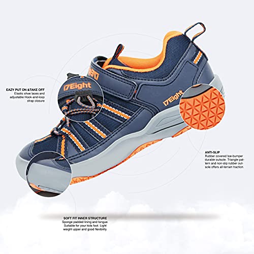I78 Low Top Kids Boys Girls Sport Hiking Shoes Breathable Synthetic Leather Sneakers Non-Slip Lightweight For Outdoor Running Trekking Trail Walking thumb #6