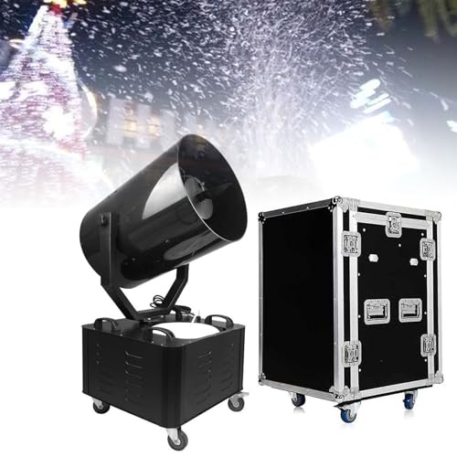 Máquina de nieve grande de 3000 W, con oscilación de 120° y alcance de pulverización de 15 m, para fiestas navideñas y escenarios miniatura 1
