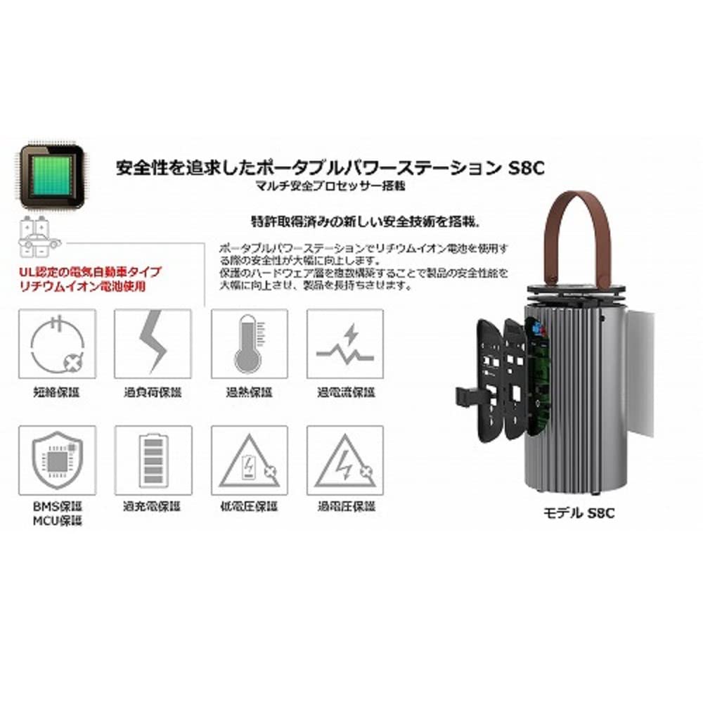 Amazon.co.jp: ポータブル電源S8C アウトドア・キャンプ・防災に最適