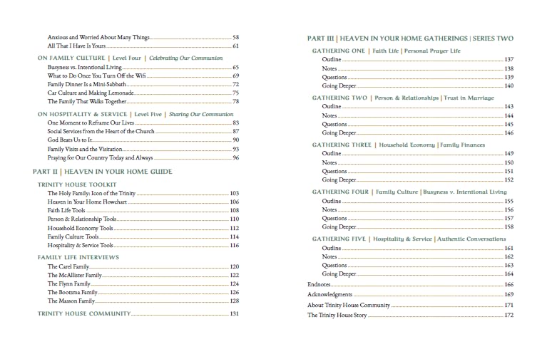 Heaven in Your Home Letters & Guide, Volume Two: Nurturing Your Holy Family