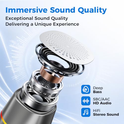 Magnetic Portable Bluetooth Speaker, Shower Speaker with Wireless Charge — view 5