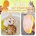 Steamy Cat Brush - 3-in-1 Self-Cleaning Grooming Tool for Cats and Dogs, Cat Steamer Brush for Massage - Removes Tangled And Loose Hair