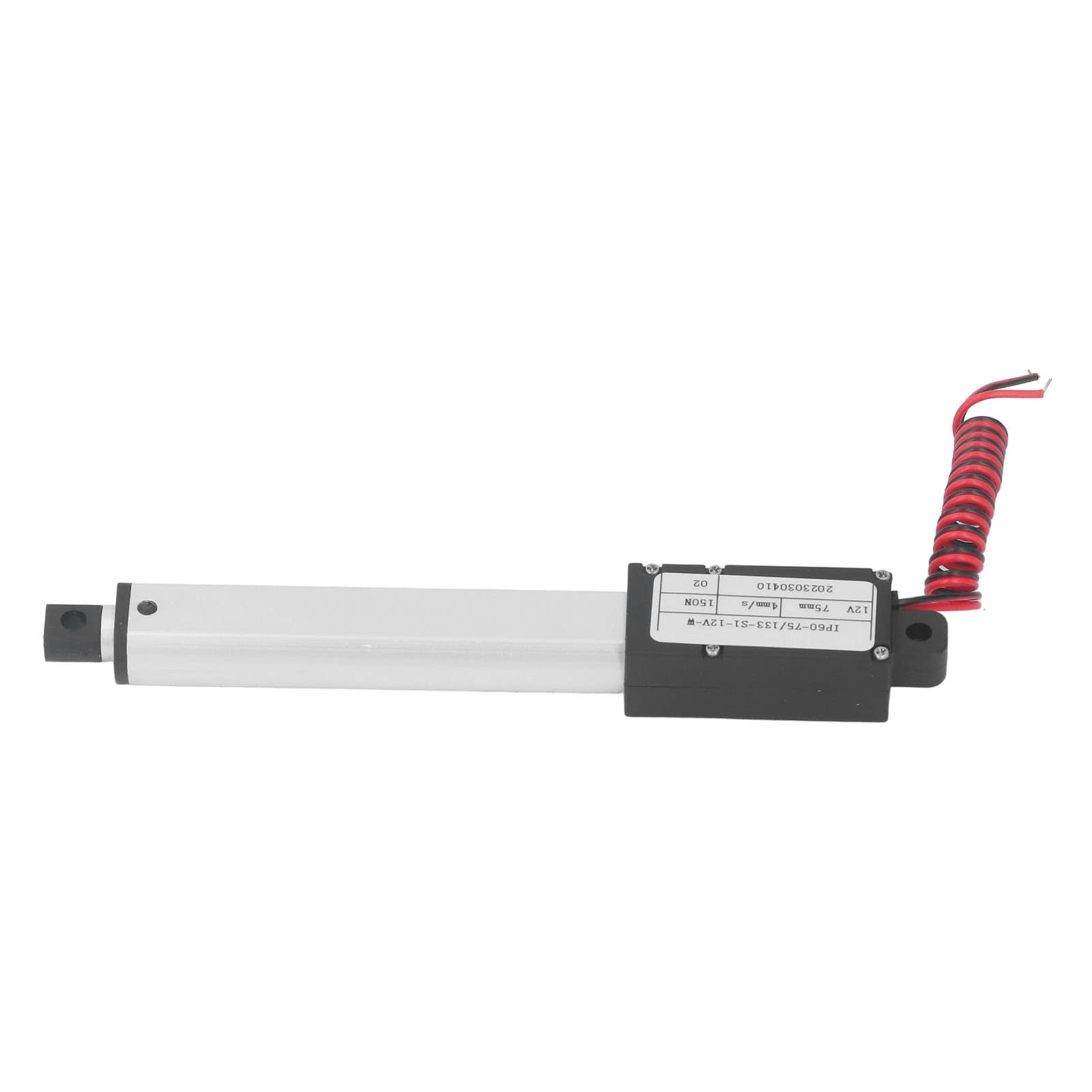 PLplaaooUeBQ-12 aktuator liniowy, elektryczny aktuator liniowy, 150 N, elektryczny mini aktuator ruchu z wielokrotną ochroną, 75 mm