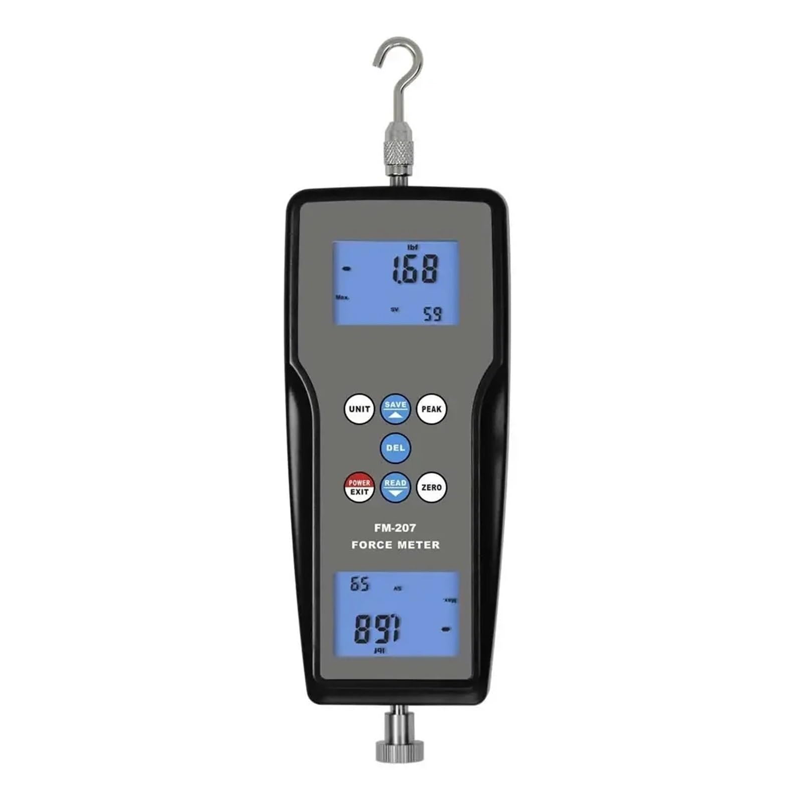 Dynamometr, Miernik siły 980N 100kgf 220Lbf Cyfrowy tester siły ciągnięcia i pchania Dynamometr FM-207-100K