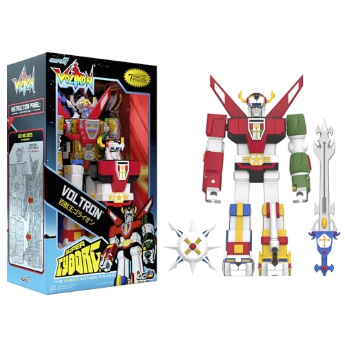 Super7 Super Cyborg Voltron - 11' Voltron Action Figure with Accessories Classic Cartoon Collectibles and Retro Toys