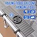Balcony Bar Table for Railings, Hyperzoo Outdoor Patio Bar, Heavy-Duty Galvanized Iron 49