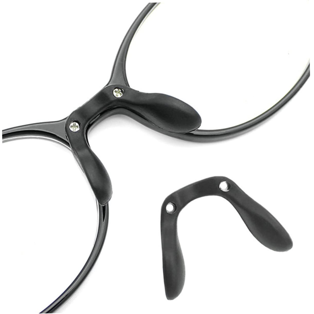 PACKOVE 5 Series 5 Juegos De Almohadillas Nasales De Repuesto Para Gafas Almohadillas Ajustables En Forma De D Antideslizantes Para Puente Nasal De Bicicleta 4 piezas x 5