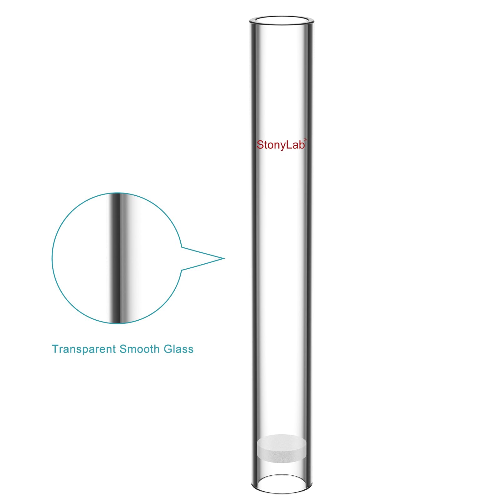 stonylab Glass Extraction Thimble, Medium Porosity Borosilicate Glass Extraction Thimble with 15 mm ID 20 mm OD and 150 mm Height for Soxhlet Extraction Apparatus — Amazon image 4