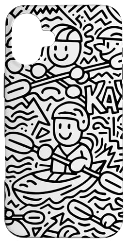 Kayak Canoes-Boat Kayaking, JbN tBbVO JbN V[JbN ނ JbN X}zP[X iPhone 16 Plus p