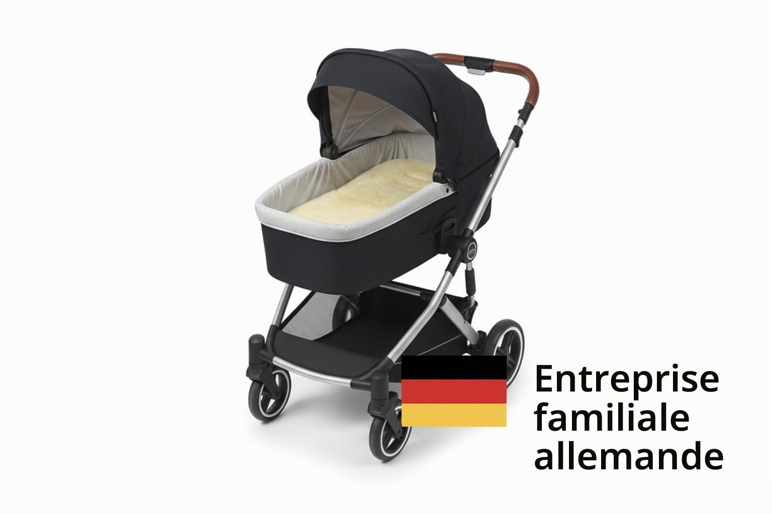 Naturasan Tapis en Laine de Mouton – Peau d'agneau siège Coussin/Assise, Une Tapis Universelle pour Poussette/Buggy, la Peau d'agneau idéale Coussin pour Bébé, 74 x 35 cm, Beige, Liner -02
