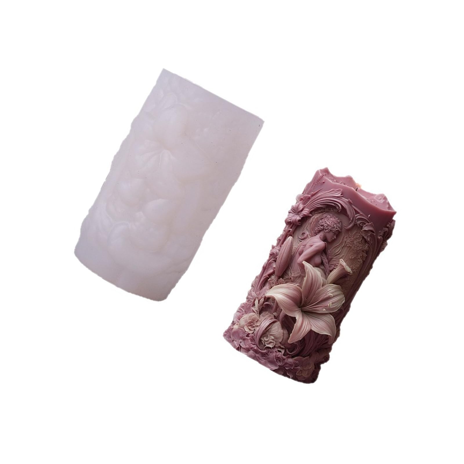Limtula Female Cylindrical Silicone Mold for Easter Soap Chocolate Resin Casting Baking Female Figure Party