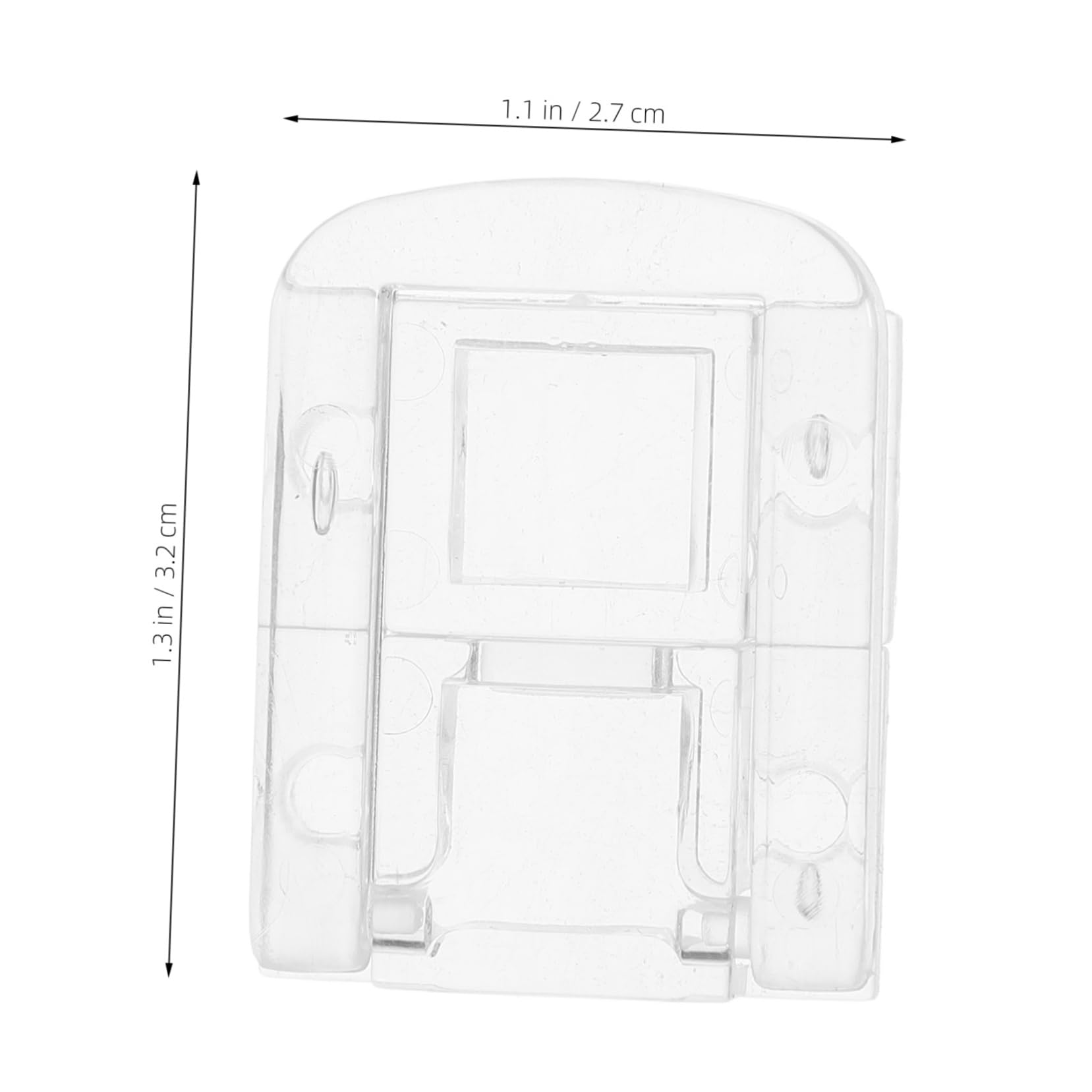 Veemoon Sturdy Acrylic Latch Hasps 10 Pack Easy Install Security Lock Bolts for Cabinets Display Cases