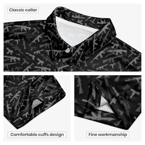Camisa Polo Masculina Divertida, Manga Corta, Secado Rápido para Golf y Casual de Negocios miniatura 6