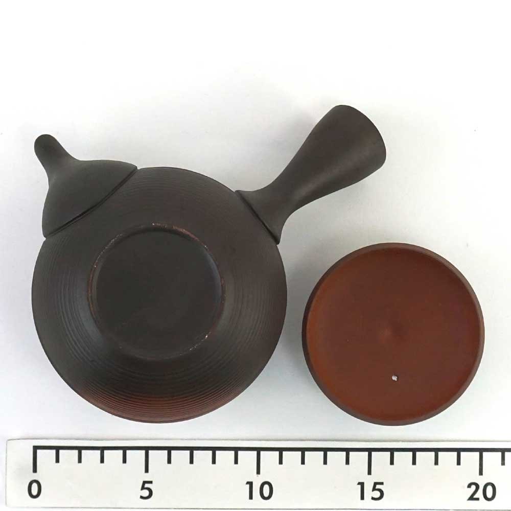 Yamakiikai Théière japonaise ronde en céramique Tokoname Kyusu 350 cc avec filtre intégré Y264 du Japon L161 M263