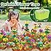 Scientoy Flower Garden Building Toys, 3 4 5 Year Old Girl Toys, 324 PCS Upgrade Flower Pretend Gardening Gifts for Kids, Floral Arrangement Playset for Age 3-7 Year Old Child Educational Activity