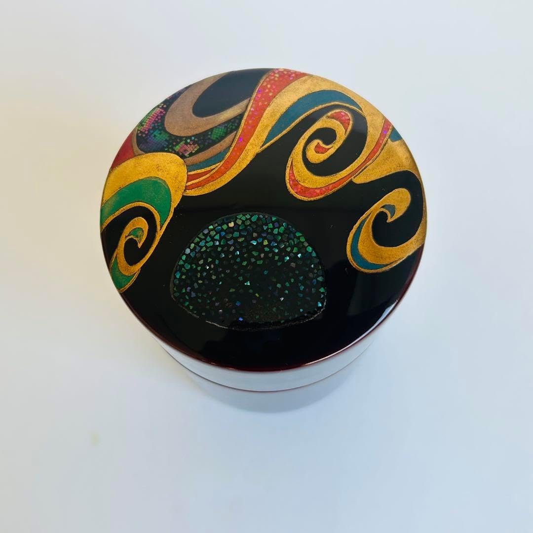 漆器 茶筒 茶器 茶道具 木製 漆塗り 蒔絵 螺鈿 伝統工芸 漆器 茶筒