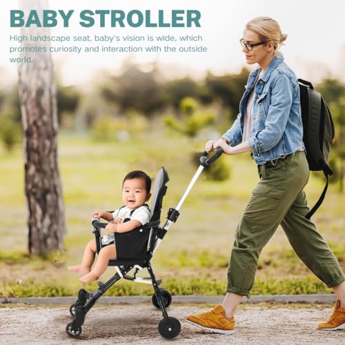Image of Suicune Lightweight Stroller, Baby Stroller for Toddler, Foldable Compact Stroller,Compact Design for Airplane, Car, and Outdoor Use